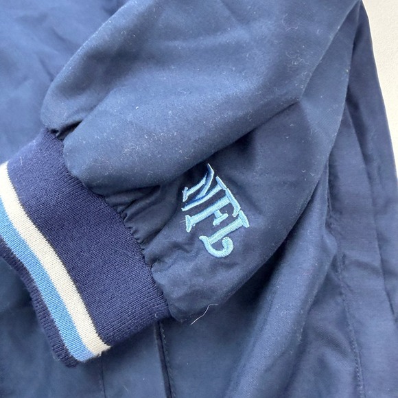 Tennessee Titans Jacket Mens 2XL Blue Pullover Windbreaker Logo V Neck - Picture 6 of 16